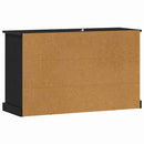 vidaXL Széf Fekete tölgy 100 x 35,5 x 60 cm Faanyag