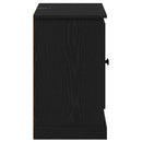 vidaXL Széf Fekete tölgy 100 x 35,5 x 60 cm Faanyag