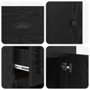 vidaXL Oldalsó szekrény Fekete tölgy 40 x 50 x 75 cm Faanyag