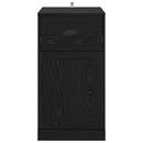 vidaXL Oldalsó szekrény Fekete tölgy 40 x 50 x 75 cm Faanyag
