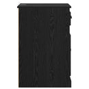 vidaXL Oldalsó szekrény Fekete tölgy 40 x 50 x 75 cm Faanyag