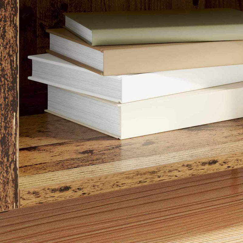 vidaXL Hanglemez szekrény Öreg fa 121 x 38 x 48 cm Faanyag