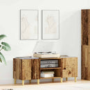 vidaXL Hanglemez szekrény Öreg fa 121 x 38 x 48 cm Faanyag