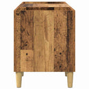 vidaXL Hanglemez szekrény Öreg fa 121 x 38 x 48 cm Faanyag
