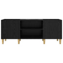 vidaXL Hanglemez szekrény Fekete tölgy 121 x 38 x 48 cm Faanyag