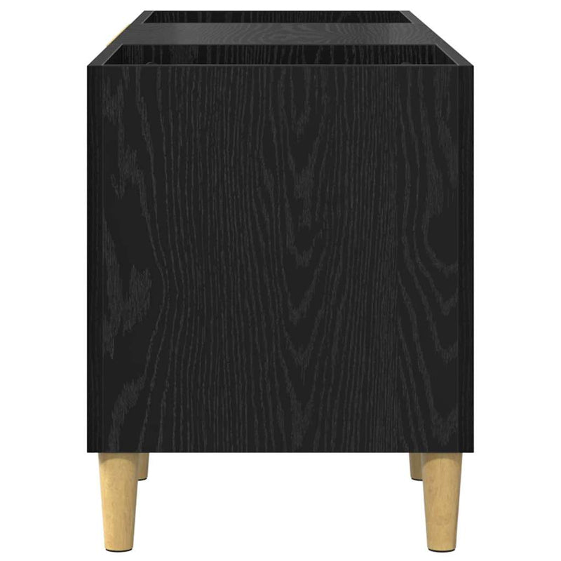 vidaXL Hanglemez szekrény Fekete tölgy 121 x 38 x 48 cm Faanyag