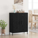 vidaXL Széf Fekete tölgy 69,5 x 34 x 90 cm Faanyag