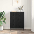 vidaXL Széf Fekete tölgy 69,5 x 34 x 90 cm Faanyag