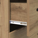 vidaXL Széf fiókkal Artisan tölgy 69,5 x 34 x 90 cm Műszaki fa és vas