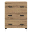 vidaXL Széf fiókkal Artisan tölgy 69,5 x 34 x 90 cm Műszaki fa és vas