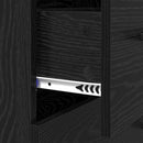 vidaXL Széf fiókkal Fekete tölgy 69,5 x 34 x 90 cm Műszaki fa és vas