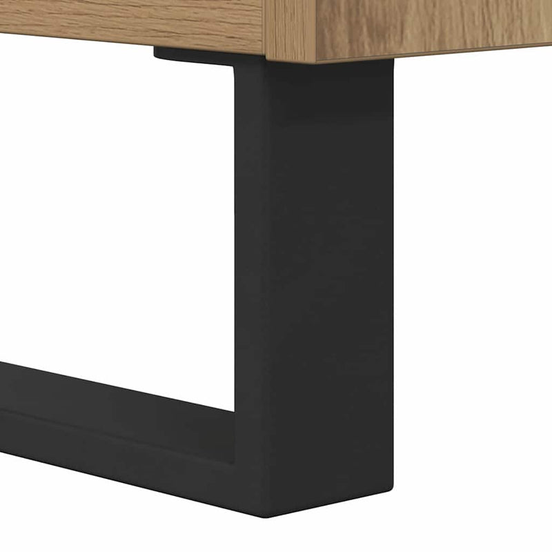 vidaXL Széf fiókkal Artisan tölgy 69,5 x 34 x 90 cm Műszaki fa és vas