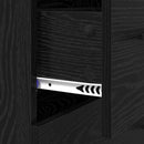 vidaXL Széf fiókkal Fekete tölgy 69,5 x 34 x 90 cm Műszaki fa és vas