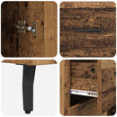 vidaXL Széf fiókkal Öreg fa 69,5 x 34 x 90 cm Műszaki fa és vas