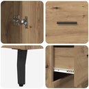 vidaXL Széf fiókkal Artisan tölgy 69,5 x 34 x 90 cm Műszaki fa és vas