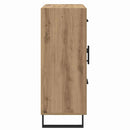 vidaXL Széf fiókkal Artisan tölgy 69,5 x 34 x 90 cm Műszaki fa és vas