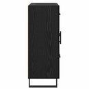 vidaXL Széf fiókkal Fekete tölgy 69,5 x 34 x 90 cm Műszaki fa és vas