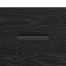vidaXL Széf fiókkal Musta tammi 34 x 34.5 x 90 cm Faanyag