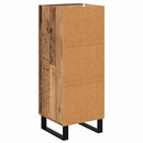 vidaXL Széf fiókkal Öreg fa 34,5 x 34 x 90 cm Műszaki fa és vas