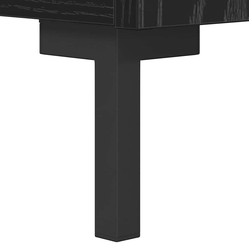 vidaXL Széf Fekete tölgy 69,5 x 34 x 90 cm Műszaki fa és vas