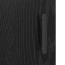 vidaXL Széf Fekete tölgy 69,5 x 34 x 90 cm Műszaki fa és vas