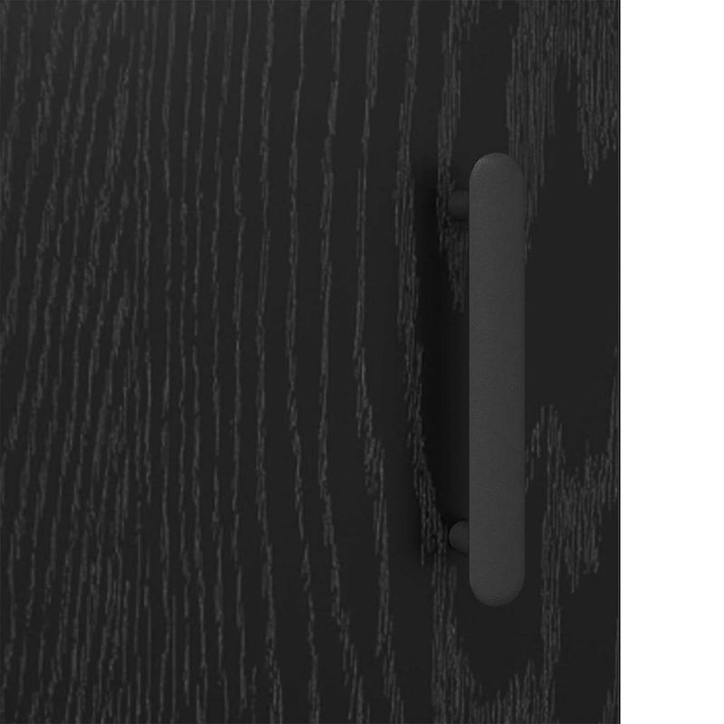 vidaXL Széf Fekete tölgy 69,5 x 34 x 90 cm Műszaki fa és vas