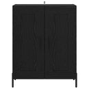 vidaXL Széf Fekete tölgy 69,5 x 34 x 90 cm Műszaki fa és vas