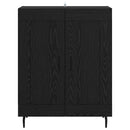 vidaXL Széf Fekete tölgy 69,5 x 34 x 90 cm Műszaki fa és vas