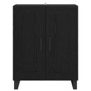 vidaXL Széf Fekete tölgy 69,5 x 34 x 90 cm Műszaki fa és vas