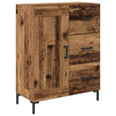 vidaXL Széf fiókkal Régi fa 69.5 x 34 x 90 cm Faanyag