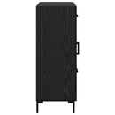 vidaXL Széf fiókkal Musta tammi 69.5 x 34 x 90 cm Faanyag