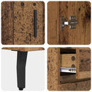 vidaXL Széf fiókkal Öreg fa 69,5 x 34 x 90 cm Műszaki fa és vas