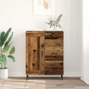 vidaXL Széf fiókkal Öreg fa 69,5 x 34 x 90 cm Műszaki fa és vas