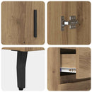 vidaXL Széf fiókkal Artisan tölgy 69,5 x 34 x 90 cm Műszaki fa és vas