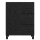 vidaXL Széf fiókkal Fekete tölgy 69,5 x 34 x 90 cm Műszaki fa és vas