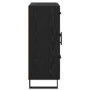 vidaXL Széf fiókkal Fekete tölgy 69,5 x 34 x 90 cm Műszaki fa és vas