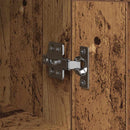 vidaXL Széf Olden Öreg fa 34,5 x 34 x 90 cm Műszaki fa és vas