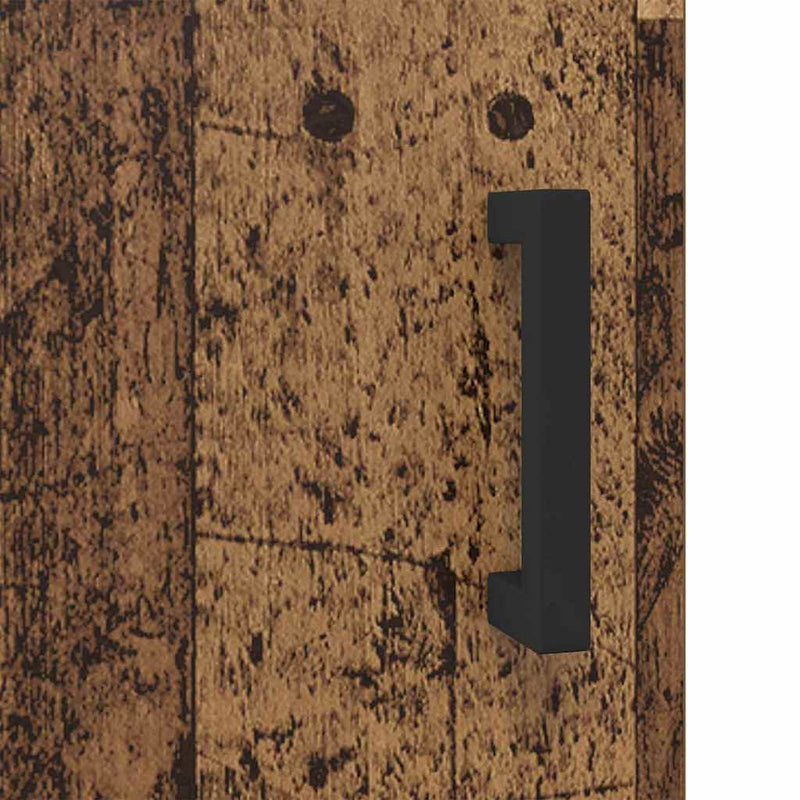 vidaXL Széf Olden Öreg fa 34,5 x 34 x 90 cm Műszaki fa és vas