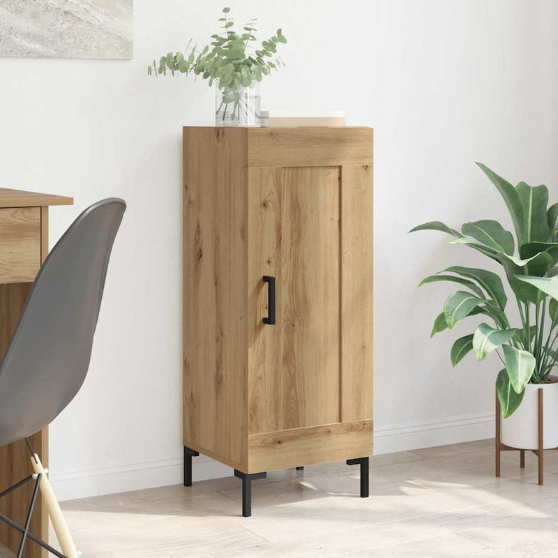 vidaXL Széf Olden Artisan tölgy 34,5 x 34 x 90 cm Műszaki fa és vas