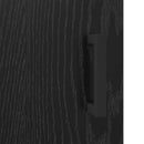 vidaXL Széf Olden Fekete tölgy 34,5 x 34 x 90 cm Műszaki fa és vas