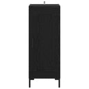 vidaXL Széf Olden Fekete tölgy 34,5 x 34 x 90 cm Műszaki fa és vas