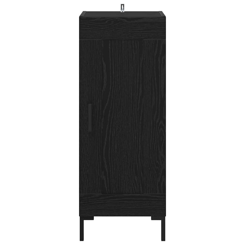 vidaXL Széf Olden Fekete tölgy 34,5 x 34 x 90 cm Műszaki fa és vas