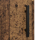 vidaXL Széf Öreg fa 34,5 x 34 x 90 cm Műszaki fa és vas