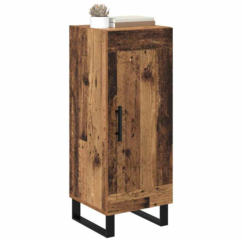 vidaXL Széf Öreg fa 34,5 x 34 x 90 cm Műszaki fa és vas