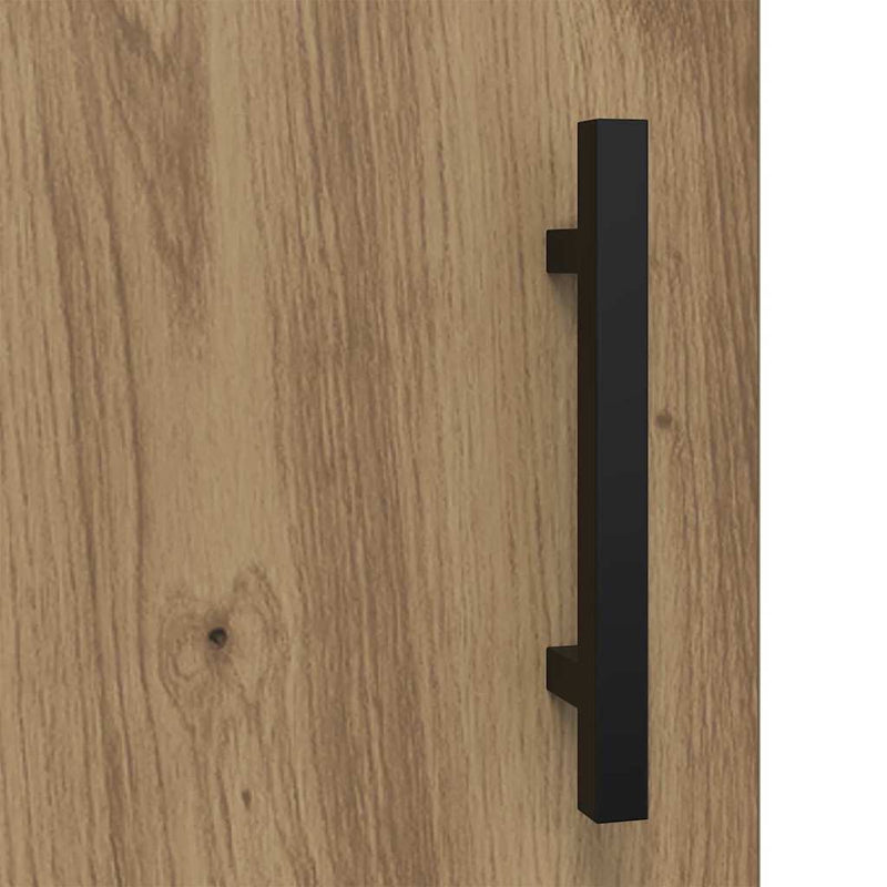 vidaXL Széf Artisan tölgy 34,5 x 34 x 90 cm Műszaki fa és vas