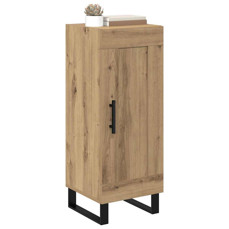 vidaXL Széf Artisan tölgy 34,5 x 34 x 90 cm Műszaki fa és vas