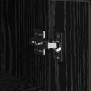 vidaXL Széf Fekete tölgy 34,5 x 34 x 90 cm Műszaki fa és vas