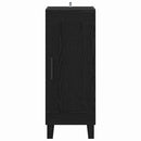 vidaXL Széf Fekete tölgy 34,5 x 34 x 90 cm Műszaki fa és vas