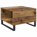 vidaXL Dohányzóasztal fiókkal Öreg fa 55 x 55 x 36,5 cm Faanyag