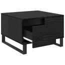 vidaXL Dohányzóasztal fiókkal Fekete tölgy 55 x 55 x 36,5 cm Faanyag